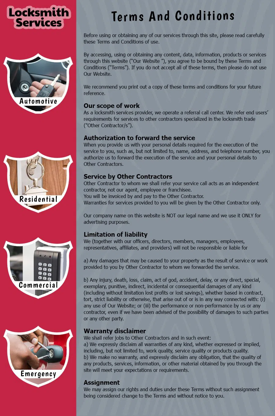 San Antonio Neighborhood Locksmith San Antonio, TX 210-780-6538 - TermsAndCondition-14